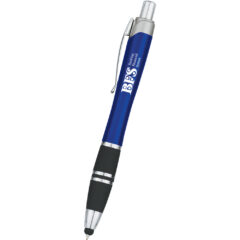 Tri-Band Pen with Stylus - 908_BLU_Silkscreen