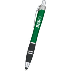 Tri-Band Pen with Stylus - 908_GRN_Silkscreen