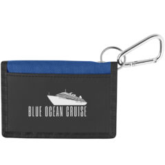 Wallet With Carabiner - 9482_BLU_Silkscreen