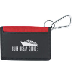 Wallet With Carabiner - 9482_RED_Silkscreen
