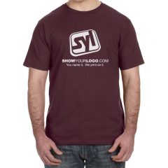 Anvil Fashion Fit T-shirts - Maroon