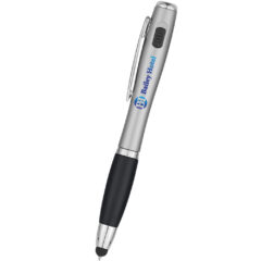 Trio Pen With LED Light And Stylus - 999_BLK_Digibrite