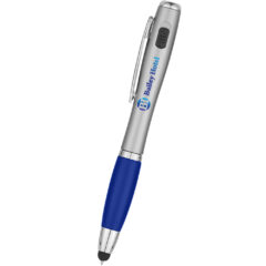 Trio Pen With LED Light And Stylus - 999_BLU_Digibrite