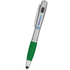 Trio Pen With LED Light And Stylus - 999_GRN_Digibrite