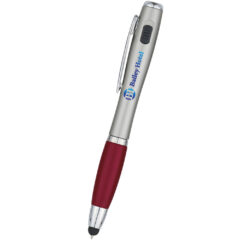 Trio Pen With LED Light And Stylus - 999_RED_Digibrite