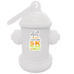 Fire Hydrant Pet Clean-Up Bag Dispenser - A10354 8211 White