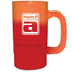 Mood Color Changing Beer Stein – 14 oz - Orange Tropical Red