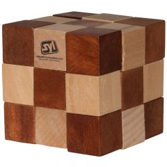 Wood Elastic Cube Puzzle - A3560 tan DE3A88B9976D45D49D32BA77A8FF8182