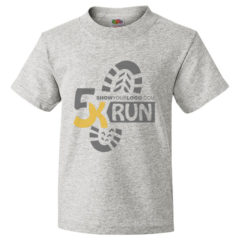 Youth Fruit of the Loom Printed T Shirts - Ash