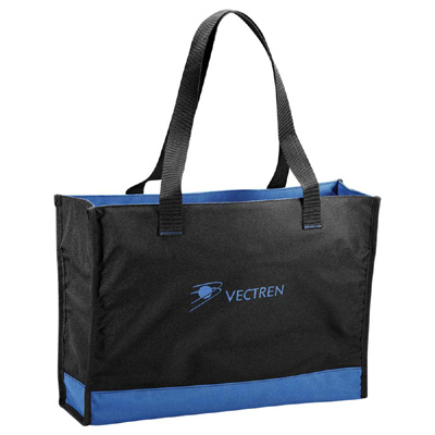Colorband Carry All Tote Bags With Printed Logo - B728 Royal blue