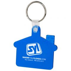 Soft Key Tags with Logo - B802-2096_tblue