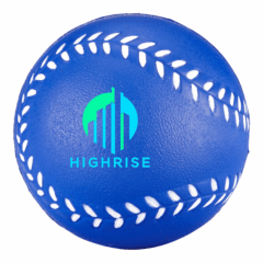 Baseball Shaped Stress Reliever - Baseball Shaped Stress Reliever 8211 Blue