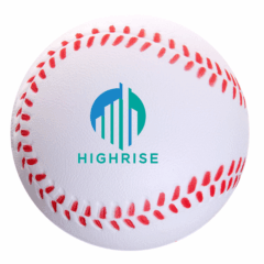 Baseball Shaped Stress Reliever - Baseball Shaped Stress Reliever 8211 White