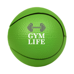 Basketball Stress Reliever - Basketball Stress Reliever 8211 Lime Green