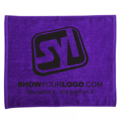 Rally Towels with Custom Logo - C432 purple