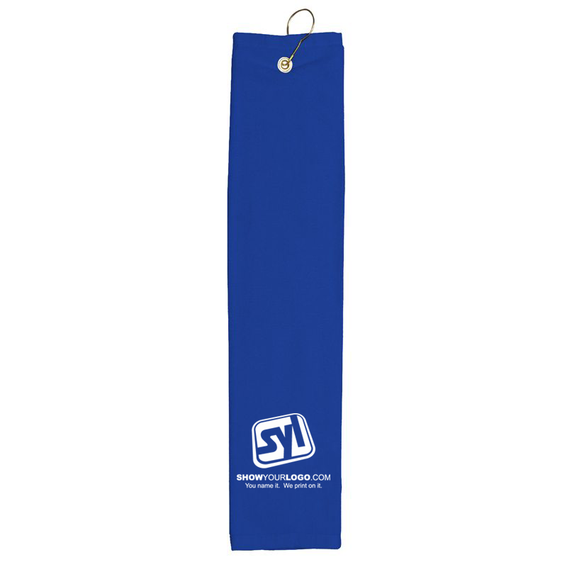 Jewel Collection Custom Printed Golf Towels - C482 royal blue