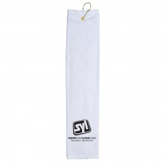 Jewel Collection Custom Printed Golf Towels - C482 white