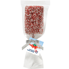 Chocolate Covered Crispy Pops - ChocolateCoveredCrispyPopsCorporateColorNonpareilSprinkles