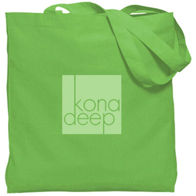 Colored Gusseted Economy Tote_Lime Green