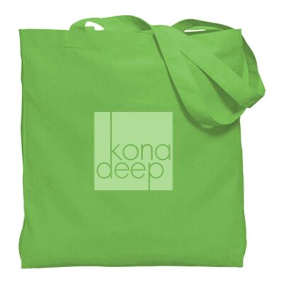 Colored Gusseted Economy Tote_Lime Green