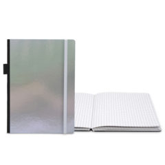 Contempo Bookbound Journal – 5″ x 7″ - Contempo Bookbound Journal_Silver