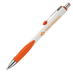 Desoto Prime Retractable Pen - Desotoprimewhiteorange