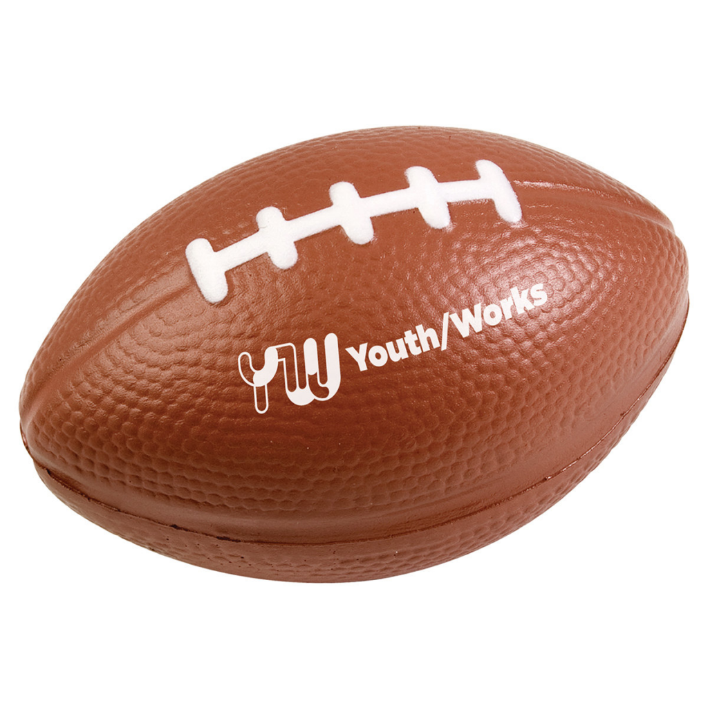 Football Stress Reliever – 3″ - Football Stress Reliever 8211 3in 8211 Brown
