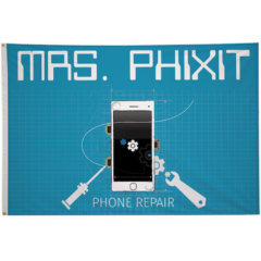 Full-Color Polyester Single-Sided Flag – 6′ x 4′ - Full Color Polyester Single-Sided Flag 8211 68242 x 48242