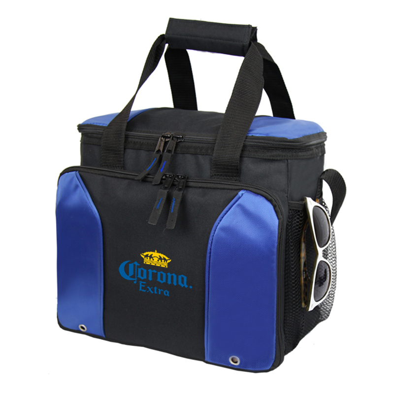 Cooler with Drink Tray – 24 cans - G7236 blue side