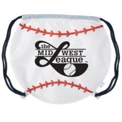 GameTime® Baseball Drawstring Backpack - GameTime Baseball Drawstring Backpack