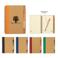 Eco-Inspired Spiral Notebook & Pen - H0546_group