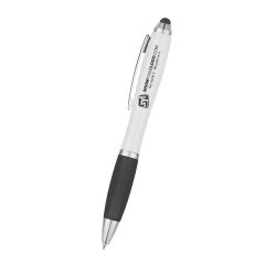Satin Stylus Pen - H1202_WHTBLK_Blank