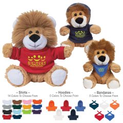 Plush Lovable Lion With Shirt – 6″ - H1229_group_m