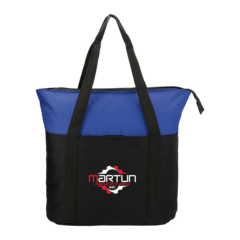 Heavy Duty Zippered Convention Tote - Heavy Duty Zippered Convention Tote 8211 Blue