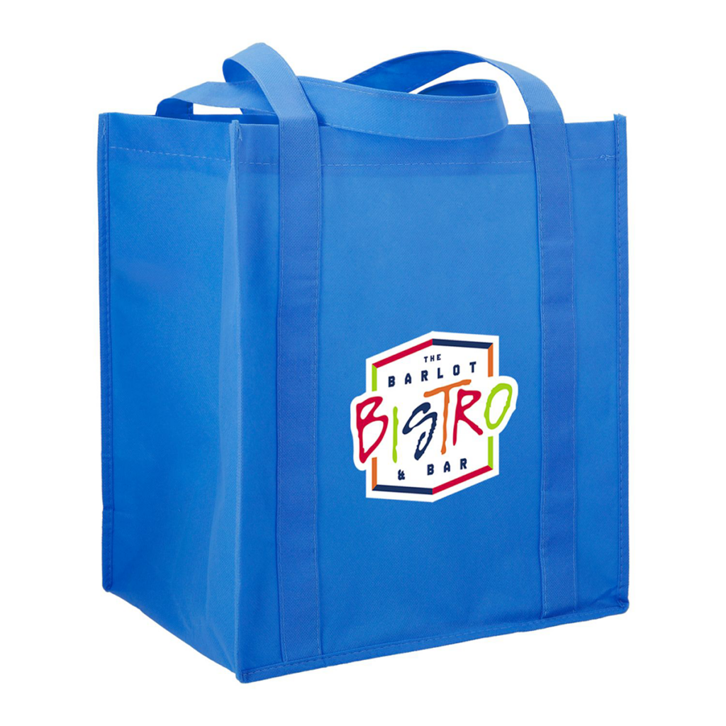 Hercules Non-Woven Grocery Tote - Hercules Non-Woven Grocery Tote 8211 Process Blue