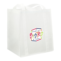 Hercules Non-Woven Grocery Tote - Hercules Non-Woven Grocery Tote 8211 White