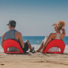 Oniva Portable Reclining Seat - J275 8211 In Use at Beach
