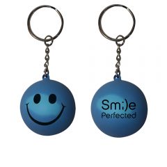 Mood™ Smiley Face Stress Key Chain - K0345 28010-blue-to-light-blue_2