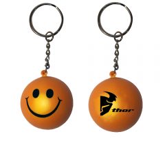 Mood Smiley Face Stress Key Chain - K0345 28010-orange-to-yellow_1