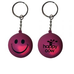 Mood Smiley Face Stress Key Chain - K0345 28010-purple-to-pink_1