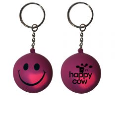 Mood™ Smiley Face Stress Key Chain - K0345 28010-purple-to-pink_1