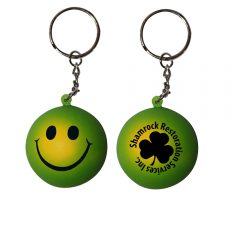 Mood Smiley Face Stress Key Chain - K0345 -green-to-yellow_1