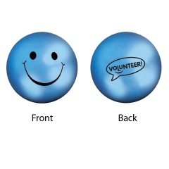 Mood Smiley Face Stress Ball - K0445 45000-blue-lt-blue_1