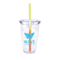 Victory Acrylic Tumbler with Mood Straw – 16 oz - K0570 74116-clear_17