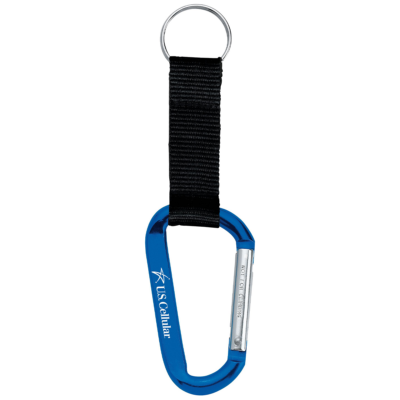 Large Carabiner Key Ring 8211 Blue