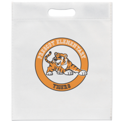 Large Non-Woven Die Cut Bag - LargeNonWovenDieCutmulticolorimprint