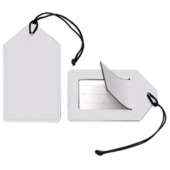 Leather Luggage Tag - Leather Luggage Tag_White