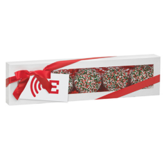 Luxury Chocolate Covered Oreo® Gift Box – 5 Pack - LuxuryChocolateCoveredOreoGiftBox5PackHolidayNonpareilSprinkles