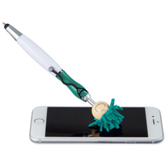 MopToppers® Screen Cleaner with Stethoscope Stylus Pen - MopToppers Screen Cleaner with Stethoscope Stylus Pen 8211 In Use