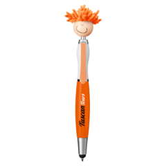 MopToppers® Screen Cleaner with Stylus Pen (Multicultural Light Tone) - MopToppers Screen Cleaner with Stylus Pen Multi-Cultural Light Tone 8211 Orange
